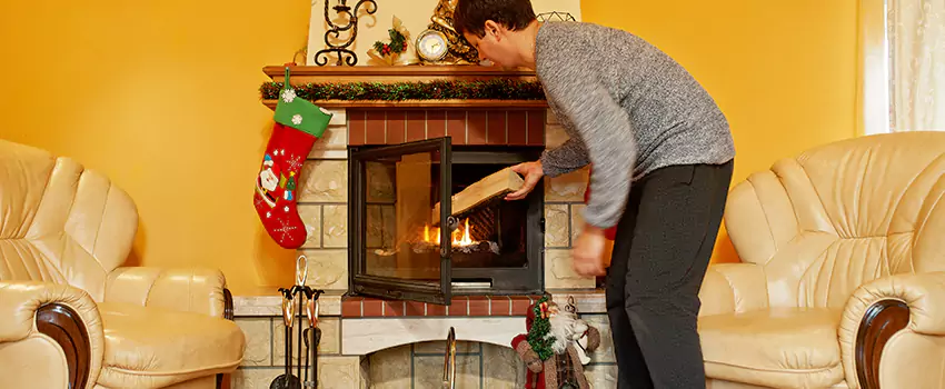 Rusted Metal Fireplace Restoration in Rancho Palos Verdes, California